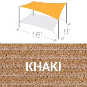 RS-916 Sail Shade Structure Kit - Khaki