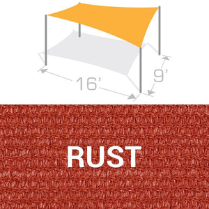 RS-916 Sail Shade Structure Kit - Rust