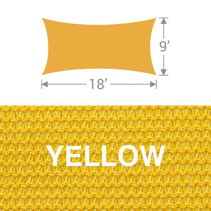 RS-918 Rectangle Shade Sail - Yellow