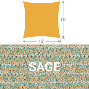 SS-15 Square Shade Sail - Sage