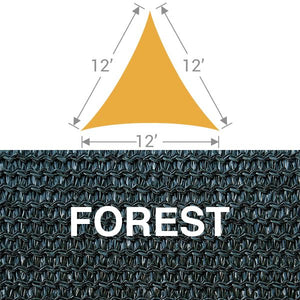 TS-12 Triangle Shade Sail - Forest