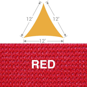 TS-12 Triangle Shade Sail - Red