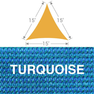 TS-15 Triangle Shade Sail - Turquoise