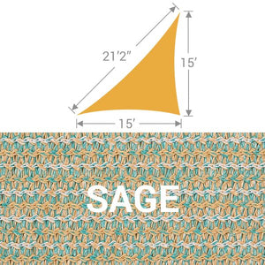 TS-1521 Triangle Shade Sail - Sage