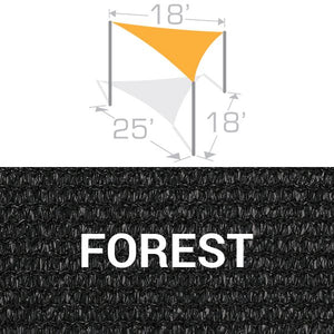 TS-1825 Sail Shade Structure Kit - Forest