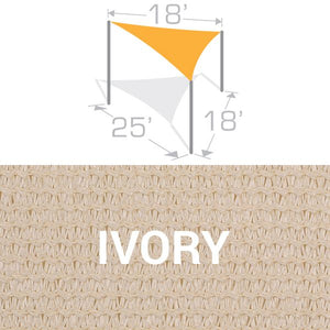 TS-1825 Sail Shade Structure Kit - Ivory