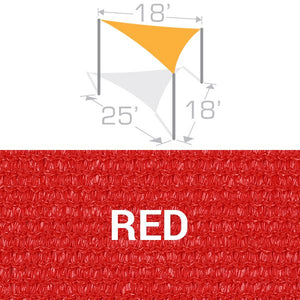 TS-1825 Sail Shade Structure Kit - Red