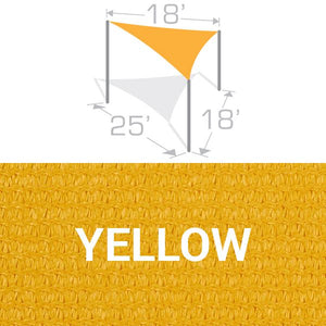 TS-1825 Sail Shade Structure Kit - Yellow