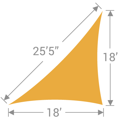 TS-1825 Triangle Shade Sail - Tenshon