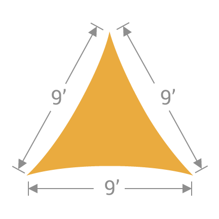 TS-9 Triangle Shade Sail - Tenshon