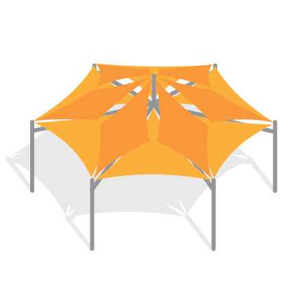 Hexapavillion Structures