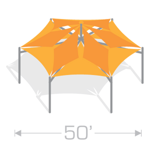 HP-50 Hexapavilllion Shade Structure