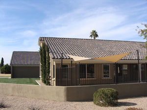 An example of an installed RS-912 shade sail