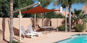 An example of an installed RS-916 shade sail
