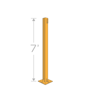 6" x 6" Metal Post - 7ft Length - Tenshon