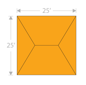 HS-2525 Hip Shade Structure - Tenshon