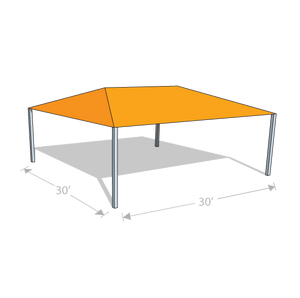 HS-3030 Hip Shade Structure - Tenshon