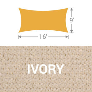 RS-916 Rectangle Shade Sail - Ivory