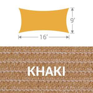 RS-916 Rectangle Shade Sail - Khaki