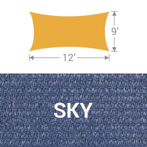 RS-912 Rectangle Shade Sail - Sky