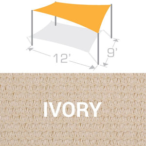 RS-912 Sail Shade Structure Kit - Ivory