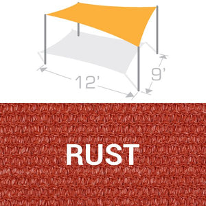 RS-912 Sail Shade Structure Kit - Rust