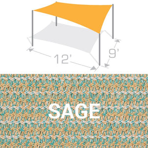 RS-912 Sail Shade Structure Kit - Sage