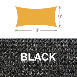 RS-914 Rectangle Shade Sail - Black