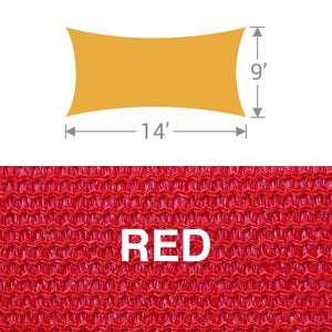 RS-914 Rectangle Shade Sail - Red
