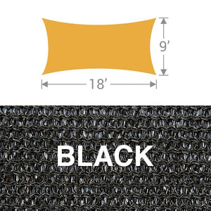 RS-918 Rectangle Shade Sail - Black