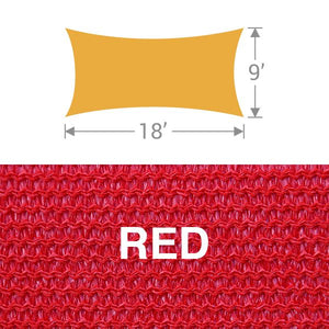 RS-918 Rectangle Shade Sail - Red