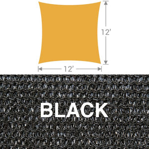 SS-12 Square Shade Sail - Black