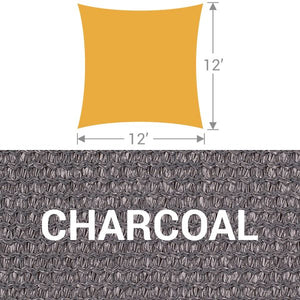 SS-12 Square Shade Sail - Charcoal