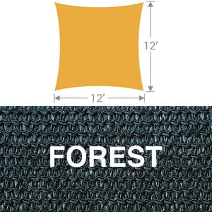 SS-12 Square Shade Sail - Forest