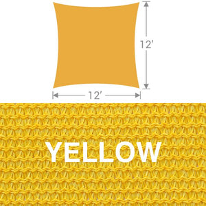SS-12 Square Shade Sail - Yellow