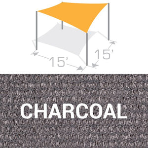 SS-15 Sail Shade Structure Kit - Charcoal