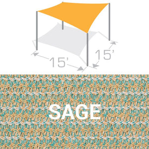 SS-15 Sail Shade Structure Kit - Sage