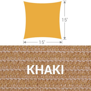 SS-15 Square Shade Sail - Khaki