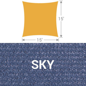 SS-15 Square Shade Sail - Sky