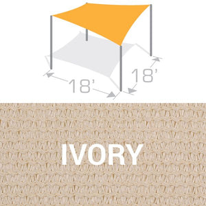 SS-18 Sail Shade Structure Kit - Ivory