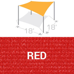 SS-18 Sail Shade Structure Kit - Red