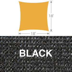 SS-18 Square Shade Sail - Black