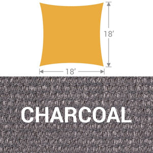 SS-18 Square Shade Sail - Charcoal