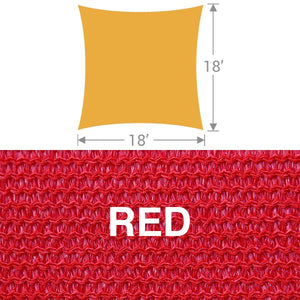 SS-18 Square Shade Sail - Red