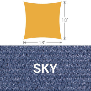 SS-18 Square Shade Sail - Sky