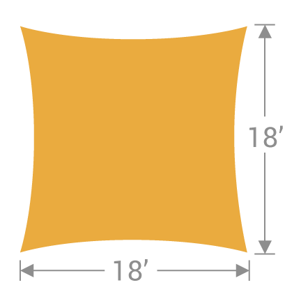 SS-18 Square Shade Sail | Tenshon