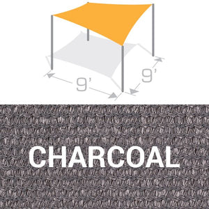 SS-9 Sail Shade Structure Kit - Charcoal