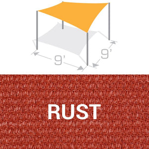 SS-9 Sail Shade Structure Kit - Rust