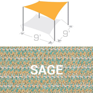 SS-9 Sail Shade Structure Kit - Sage