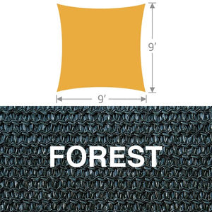 SS-9 Square Shade Sail - Forest